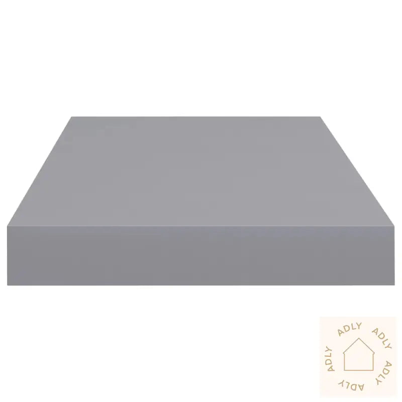 Flytende Vegghyller 2 Stk Grå 50X23X3,8 Cm Mdf