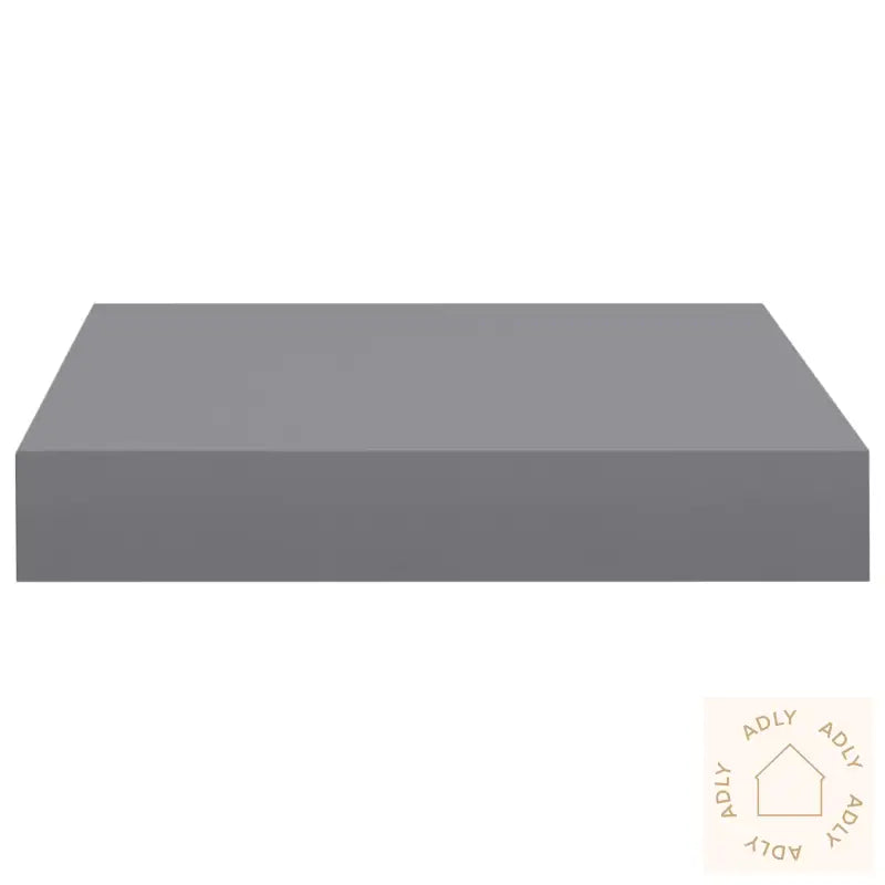 Flytende Vegghyller 4 Stk Grå 23X23,5X3,8 Cm Mdf
