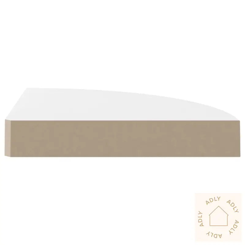 Flytende Vegghyller 4 Stk Høyglans Hvit 25X25X3,8 Cm Mdf