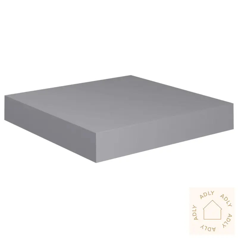 Flytende Vegghyller 4 Stk Grå 23X23,5X3,8 Cm Mdf