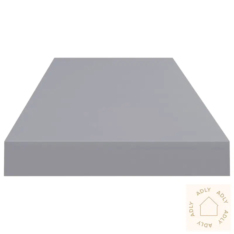 Flytende Vegghyller 4 Stk Grå 80X23,5X3,8 Cm Mdf