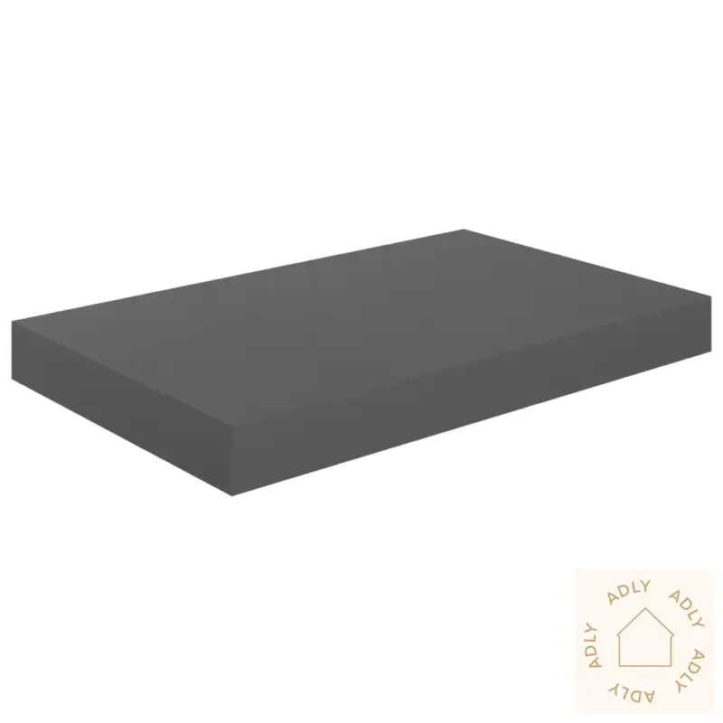 Flytende Vegghyller 4 Stk Høyglans Grå 40X23X3,8 Cm Mdf