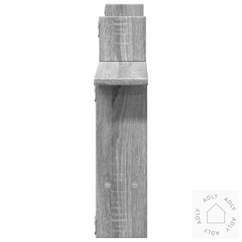 Vegghyller 2 Stk Grå Sonoma 50X12X50 Cm Konstruert Tre