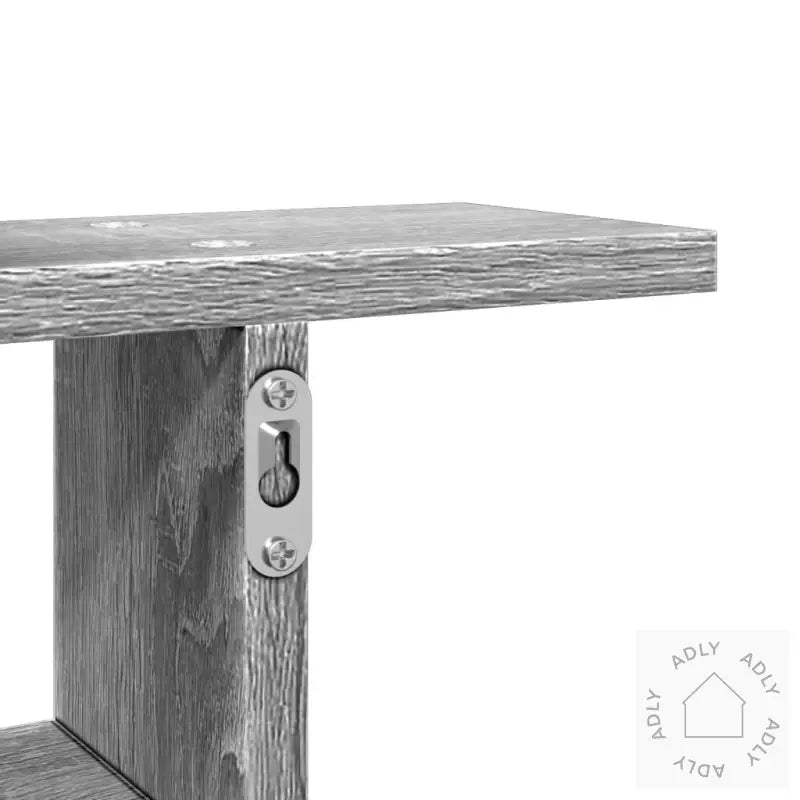 Vegghyller 2 Stk Grå Sonoma 50X12X50 Cm Konstruert Tre