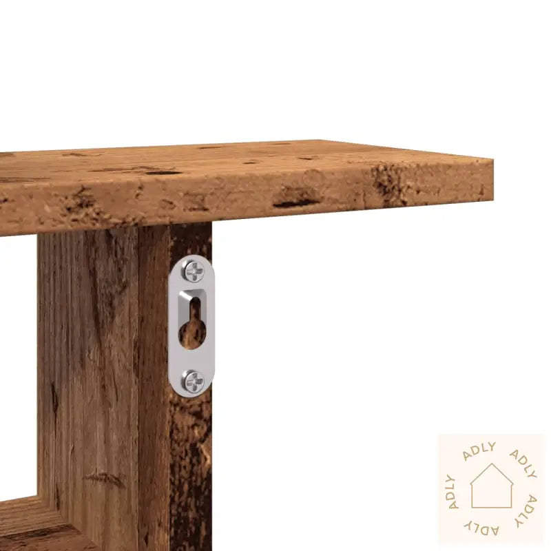 Vegghyller 2 Stk Gammelt Tre 38X12X38 Cm Konstruert Tre