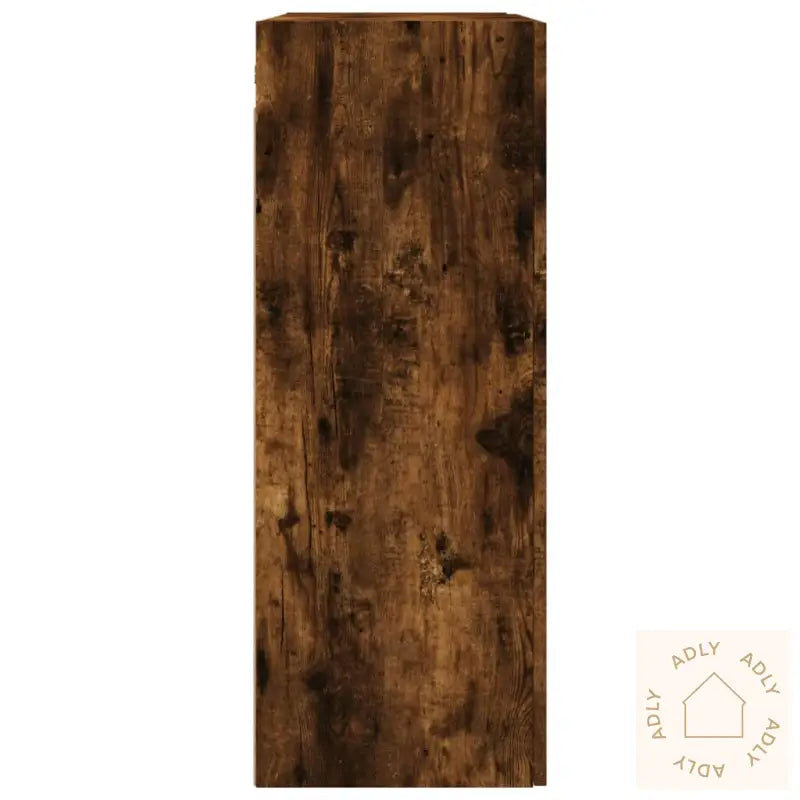 Veggskap 2 Stk Røkt Eik 69,5X34X90 Cm