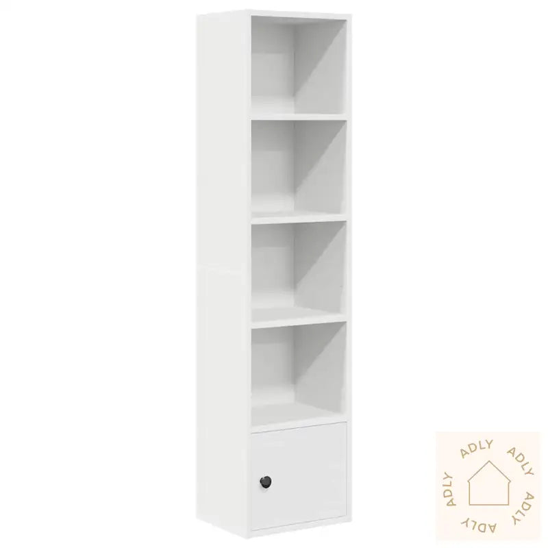 Bokhylle Hvit 31X24X127 Cm Konstruert Tre