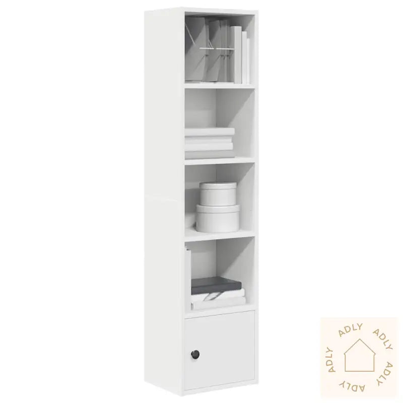 Bokhylle Hvit 31X24X127 Cm Konstruert Tre