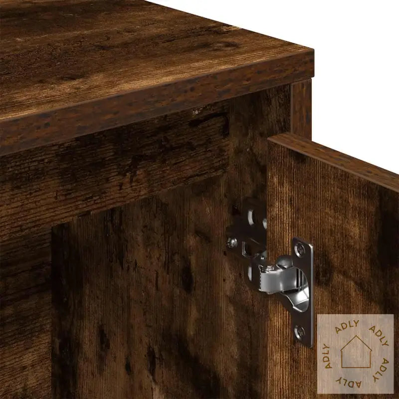 Bokhylle Røkt Eik 89X24X101,5 Cm Konstruert Tre