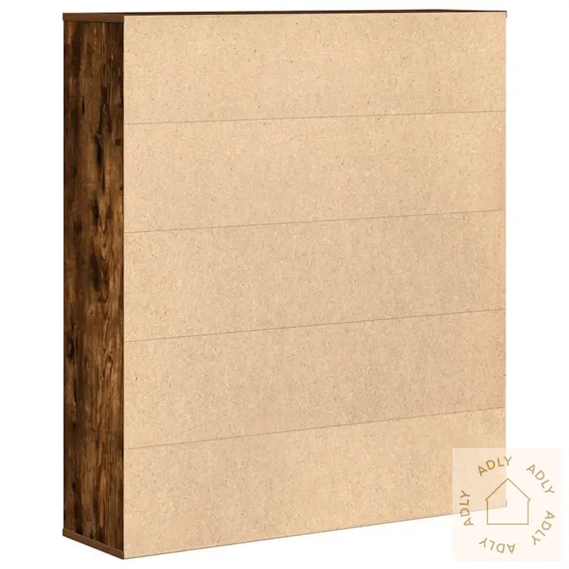Bokhylle Røkt Eik 89X24X101,5 Cm Konstruert Tre