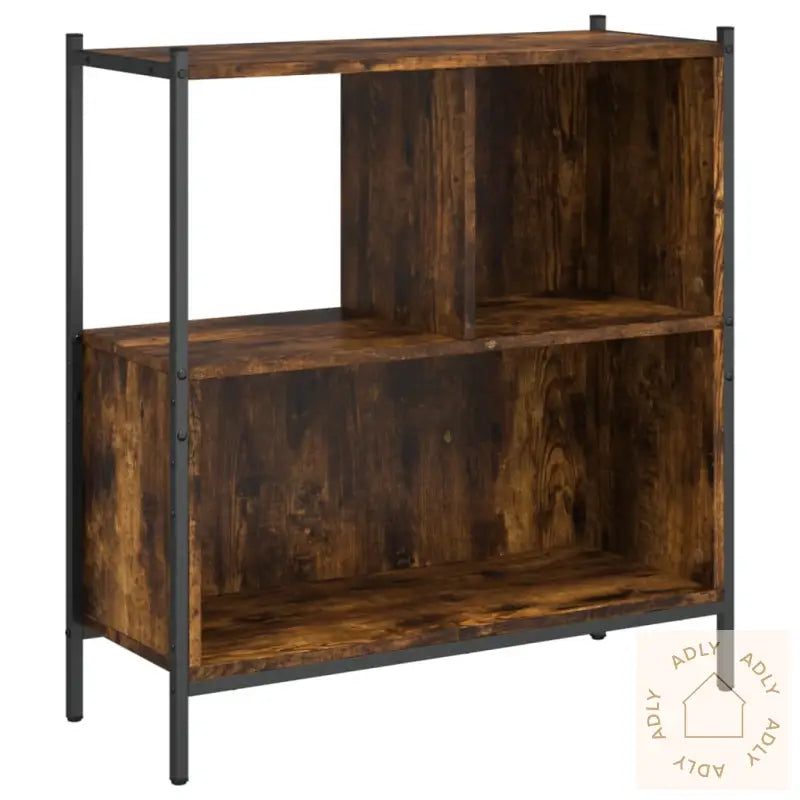 Bokhylle Røkt Eik 72X28X77,5 Cm Konstruert Tre
