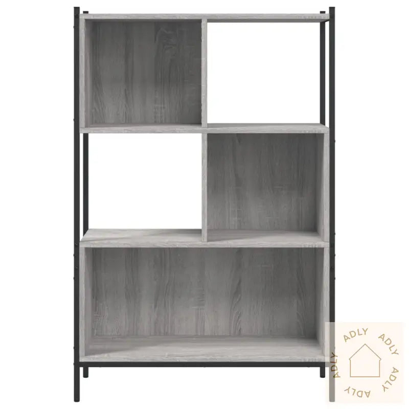 Bokhylle Grå Sonoma 72X28X109 Cm Konstruert Tre
