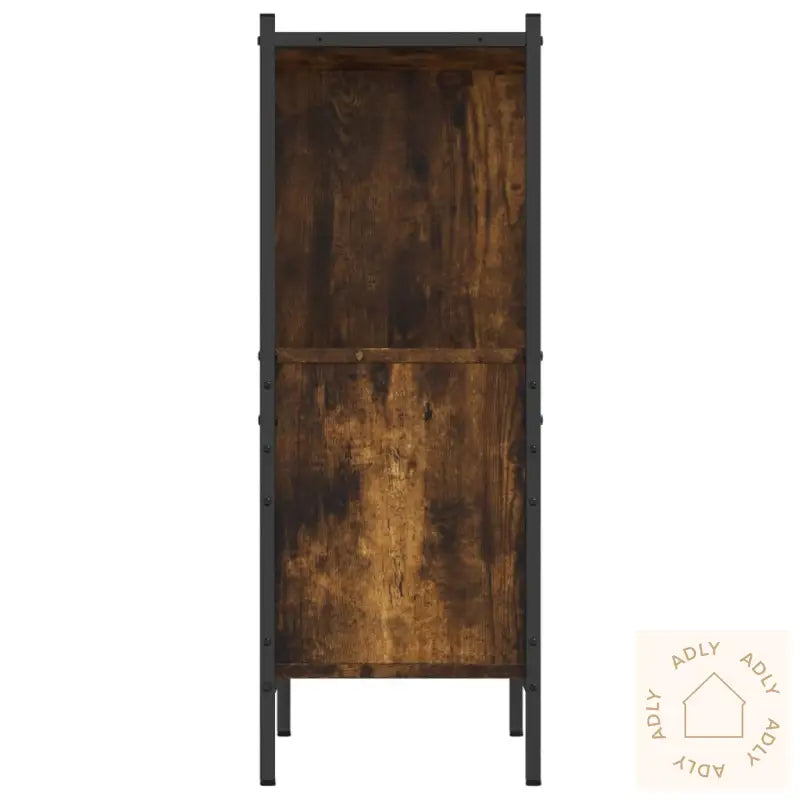 Bokhylle Røkt Eik 72X28X77,5 Cm Konstruert Tre