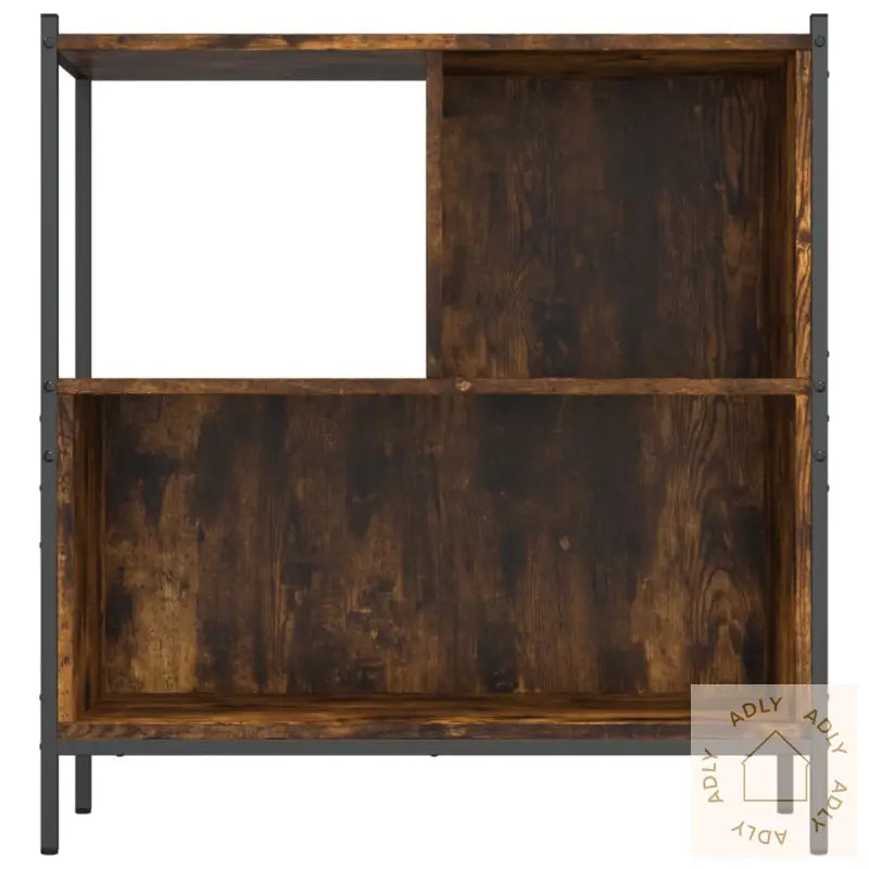 Bokhylle Røkt Eik 72X28X77,5 Cm Konstruert Tre