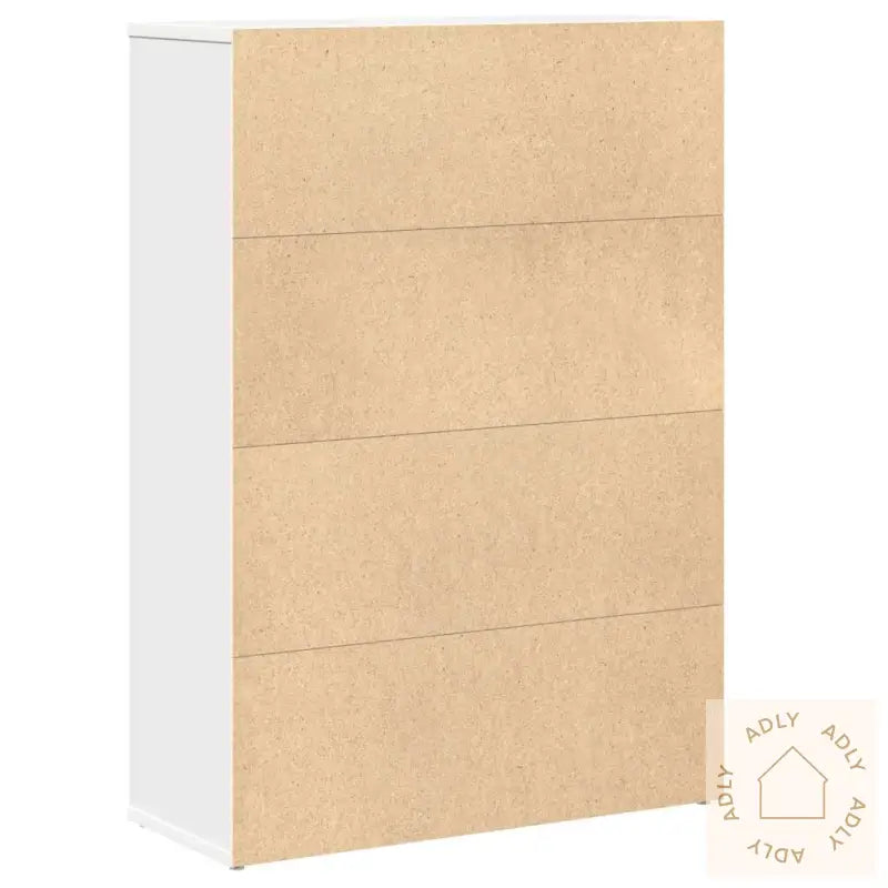 Bokhylle Hvit 60X24X85 Cm Konstruert Tre