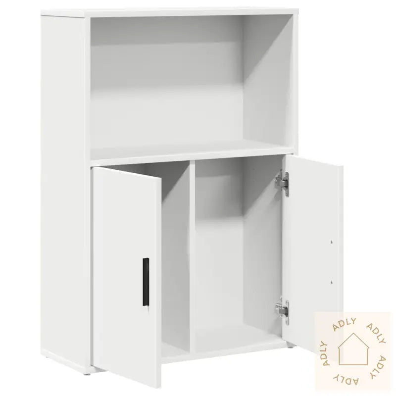 Bokhylle Hvit 60X24X85 Cm Konstruert Tre