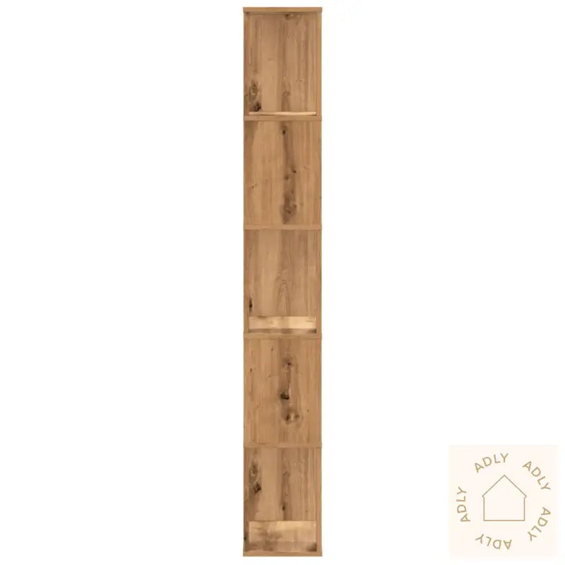 Bokhylle 5 Etasjer Artisan Eik 45X23,5X162,5 Cm Konstruert Tre
