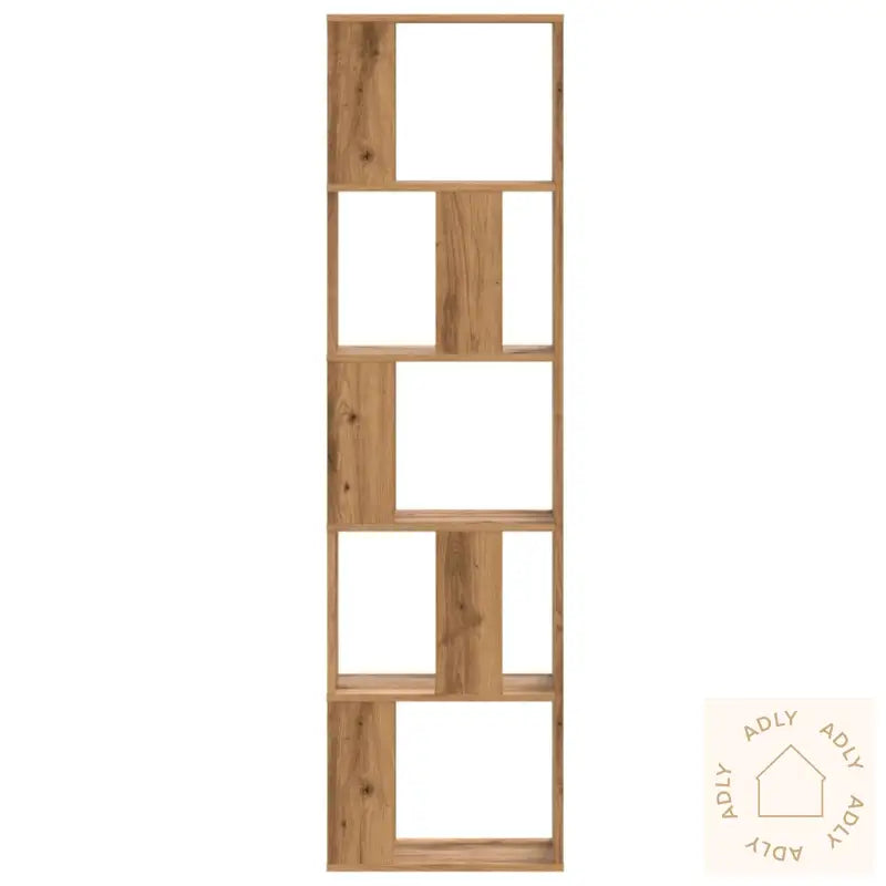 Bokhylle 5 Etasjer Artisan Eik 45X23,5X162,5 Cm Konstruert Tre