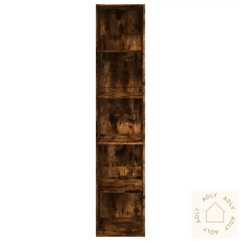 Bokhylle Røkt Eik 40X30X189 Cm Konstruert Tre