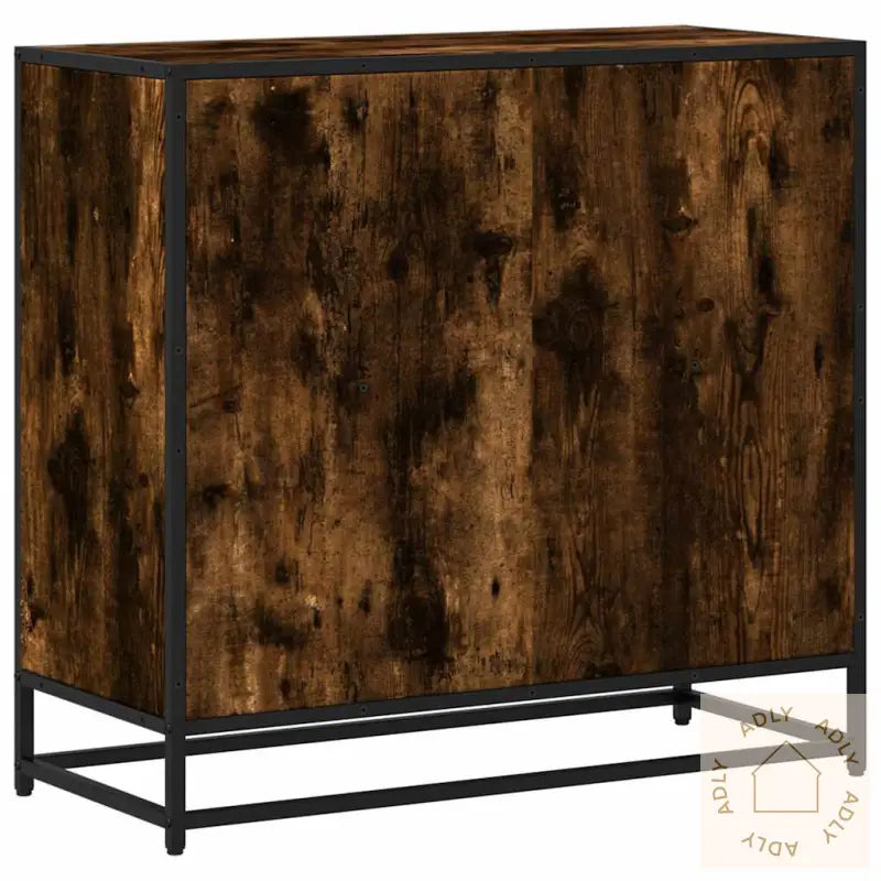 Bokhylle Røkt Eik 80,5X35X76 Cm Konstruert Tre
