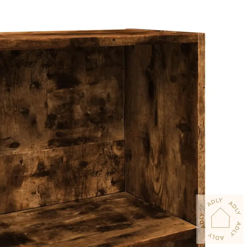 Bokhylle Røkt Eik 40X24X143 Cm Konstruert Tre