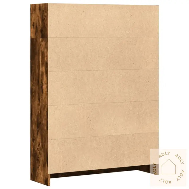 Bokhylle Røkt Eik 80X24X109 Cm Konstruert Tre