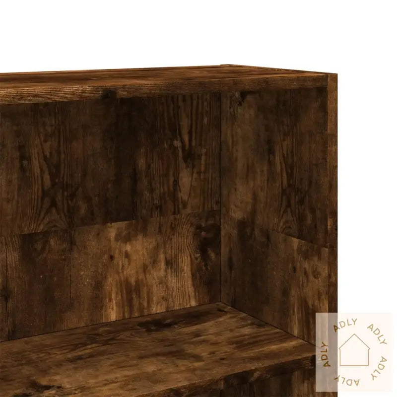 Bokhylle Røkt Eik 80X24X109 Cm Konstruert Tre