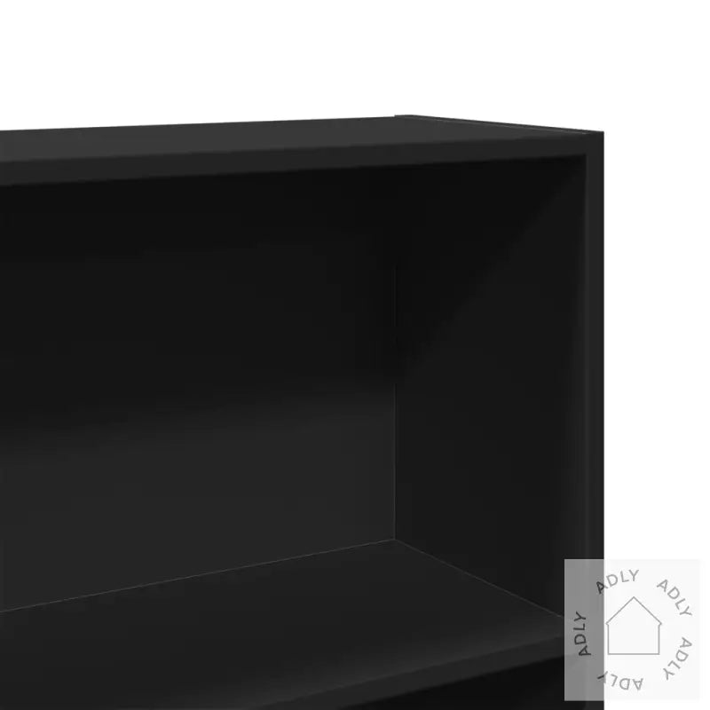 Bokhylle Svart 80X24X176 Cm Konstruert Tre