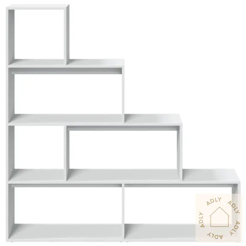 Bokhylle 4 Etasjer Hvit 143,5X29X143,5 Cm Konstruert Tre