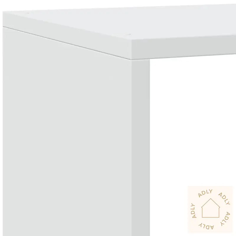 Bokhylle 4 Etasjer Hvit 143,5X29X143,5 Cm Konstruert Tre