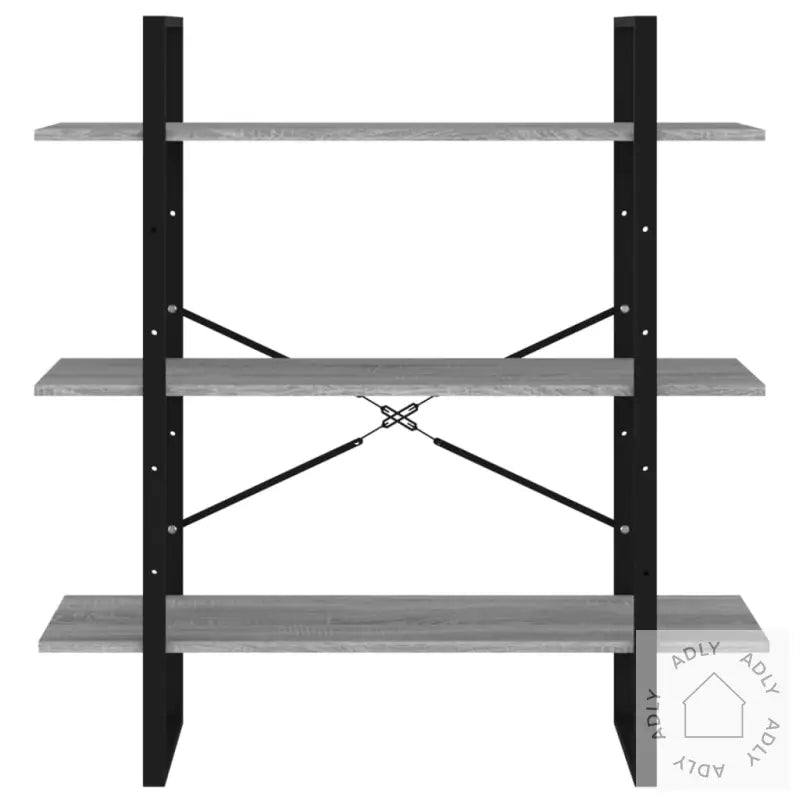 Bokhylle Grå Sonoma 100X30X105 Cm Konstruert Tre