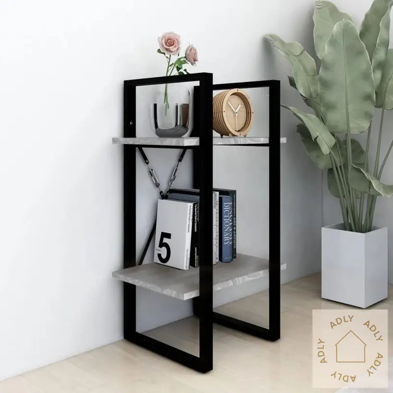 Bokhylle 2 Etasjer Grå Sonoma 40X30X70 Cm Konstruert Tre