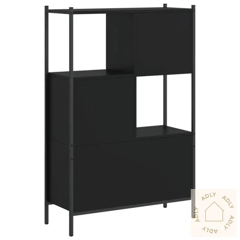 Bokhylle Svart 72X28X109 Cm Konstruert Tre