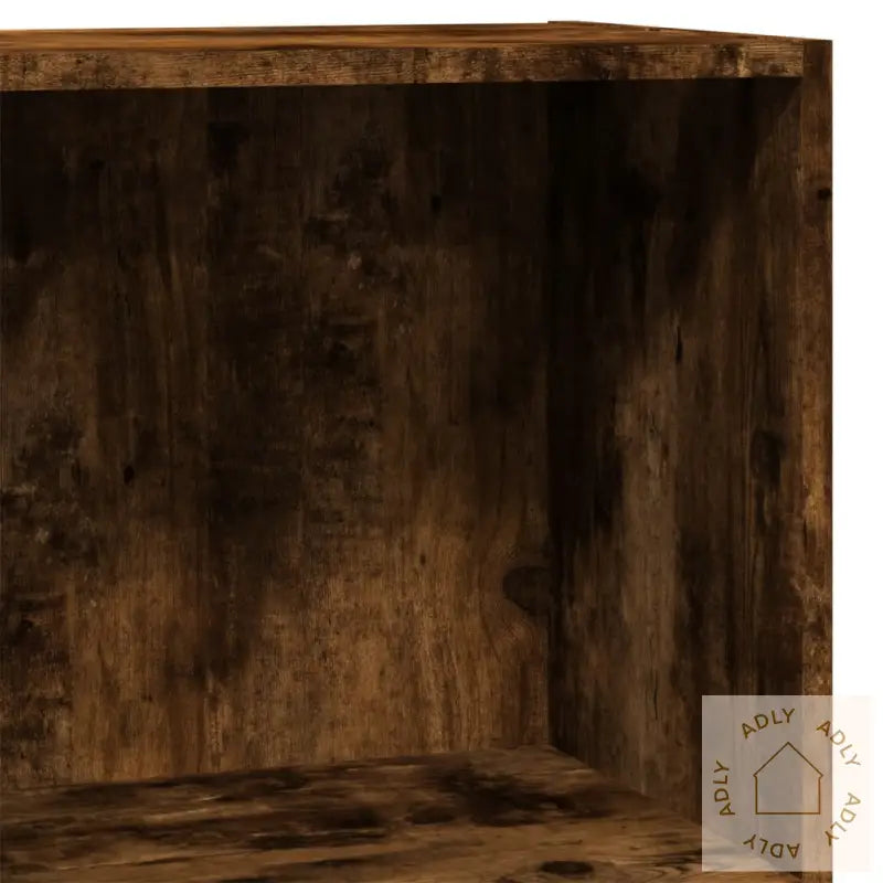 Bokhylle Røkt Eik 40X24X76 Cm Konstruert Tre