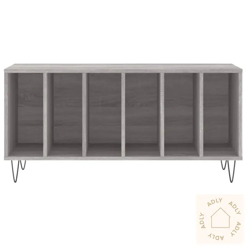 Hifi-Benk Grå Sonoma 100X38X48 Cm Konstruert Tre