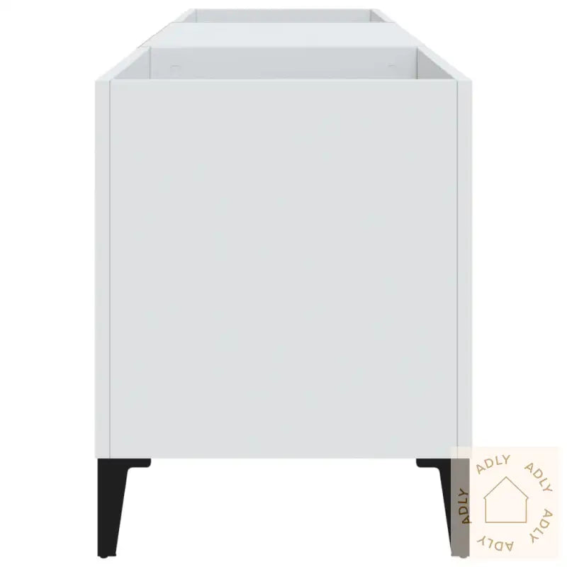 Hifi-Benk Hvit 121X38X48 Cm Konstruert Tre