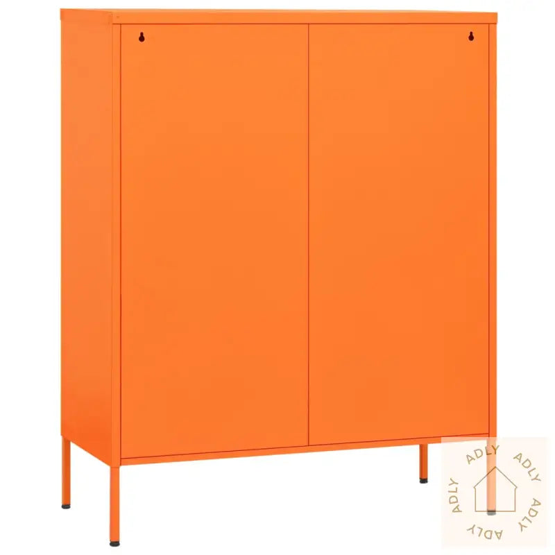 Kommode Oransje 80X35X101,5 Cm Stål