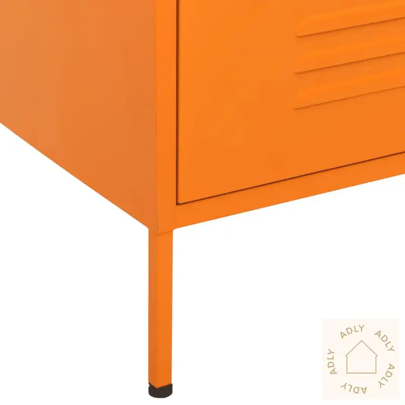 Kommode Oransje 80X35X101,5 Cm Stål