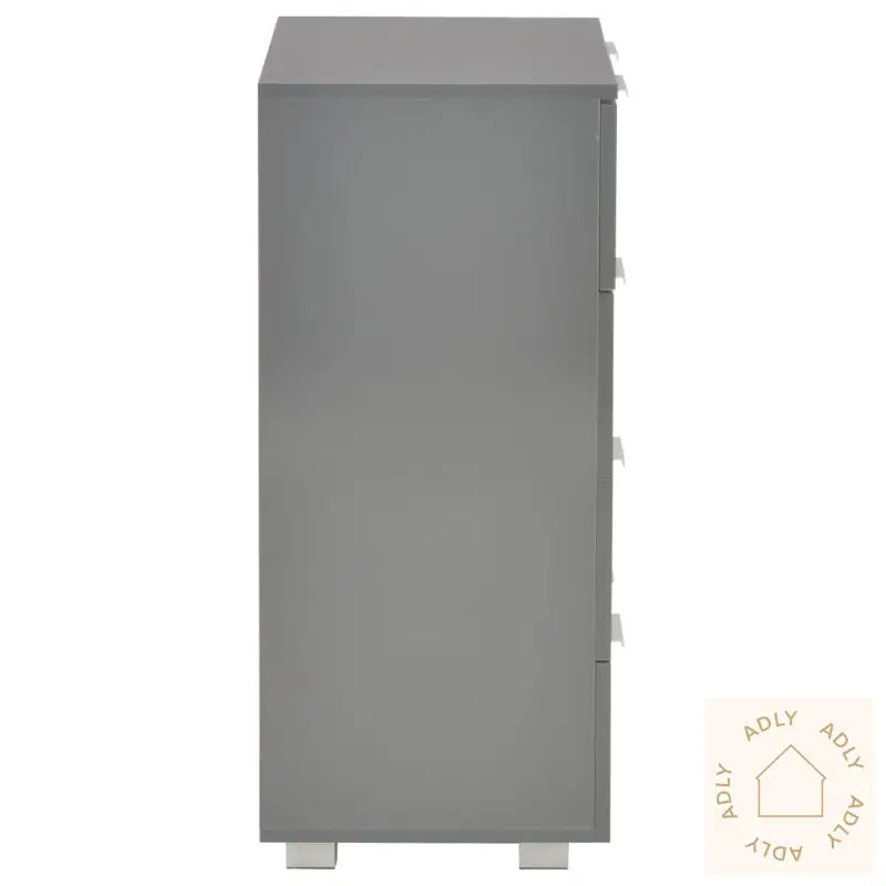 Skjenk Høyglans Grå 60X35X80 Cm Sponplate