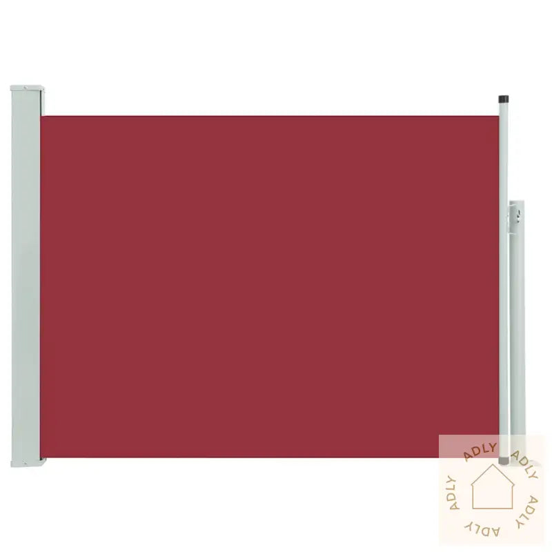 Uttrekkbar Sidemarkise 100X500 Cm Rød