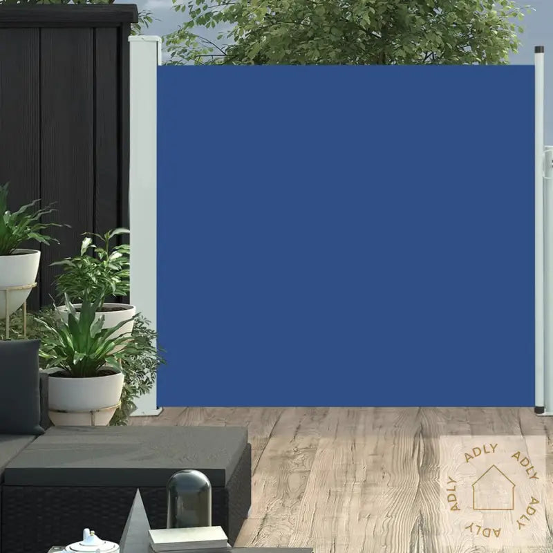 Uttrekkbar Sidemarkise 170X300 Cm Blå