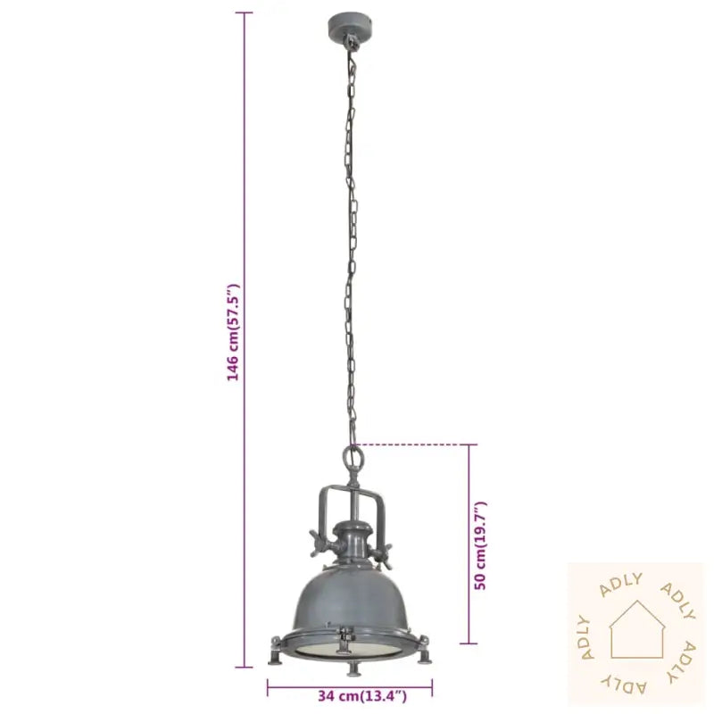 Pendelbelysning 34X34X146 Cm Aluminium