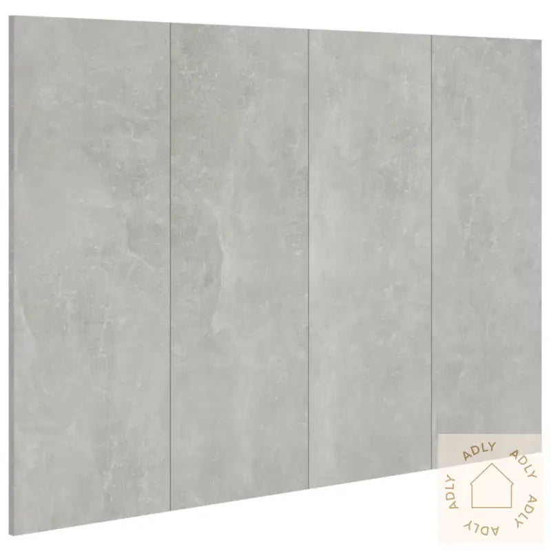 Sengegavl Betonggrå 120X1,5X80 Cm Konstruert Tre