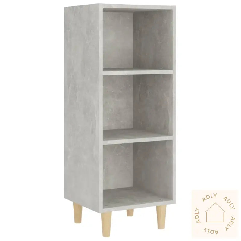 Skjenk Betonggrå 34,5X32,5X90 Cm Konstruert Tre