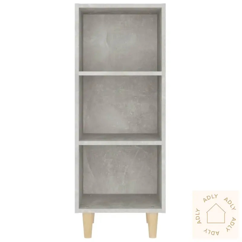 Skjenk Betonggrå 34,5X32,5X90 Cm Konstruert Tre