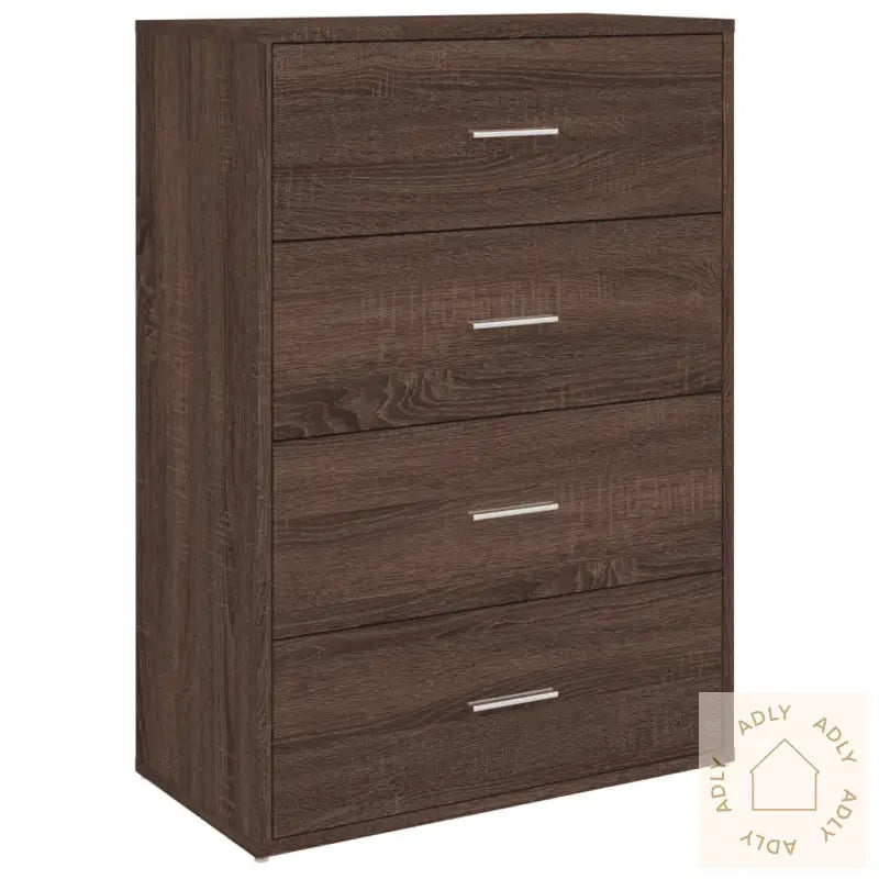 Skjenk Brun Eik 60X31X84 Cm Konstruert Tre