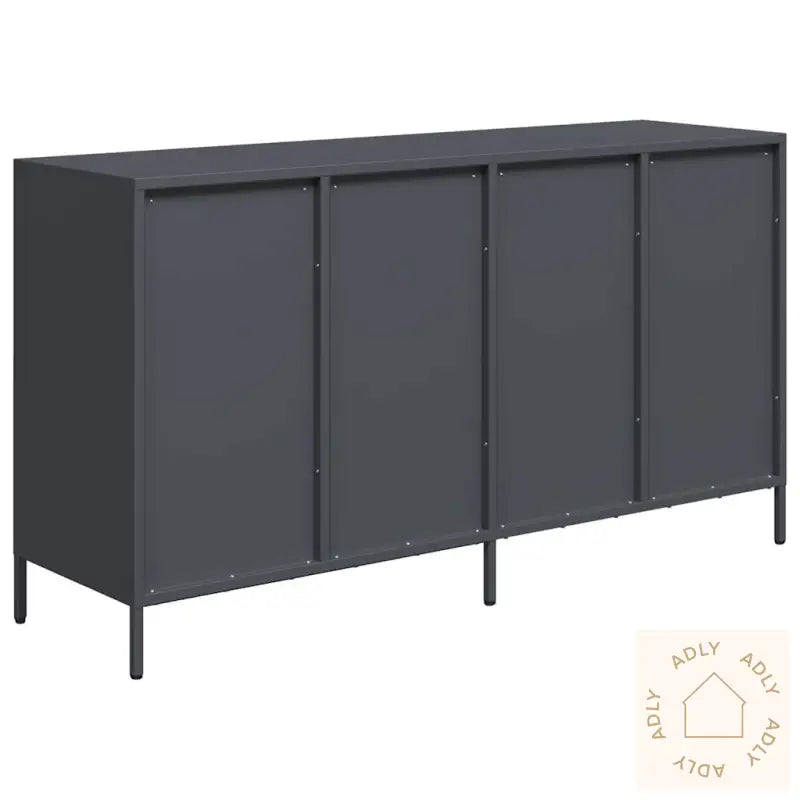 Skjenk Antrasitt 135X39X73,5 Cm Kaldvalset Stål