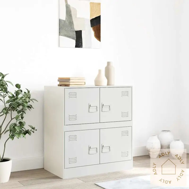 Skjenk Hvit 67X39X73 Cm Stål