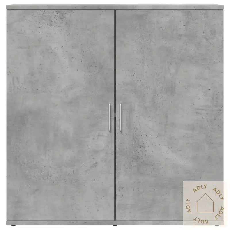 Skjenk Betonggrå 79X38X80 Cm Konstruert Tre