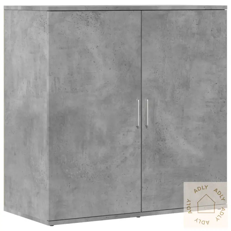 Skjenk Betonggrå 79X38X80 Cm Konstruert Tre